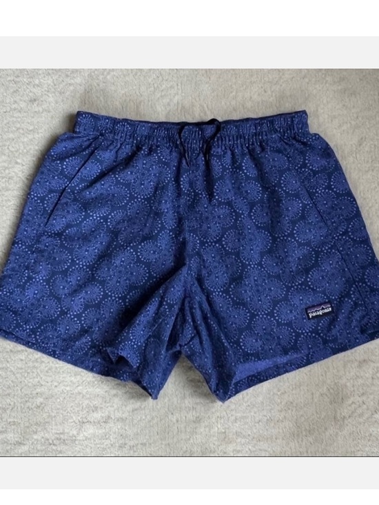 Patagonia Pants - Patagonia Women's L XL Baggies Shorts Floral Geometric Pattern Pockets 57056